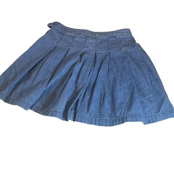 AMERICAN EAGLE OUTFITTERS SIZE 2 BLUE PLEATED MINI SKIRT - Picture 12 of 14